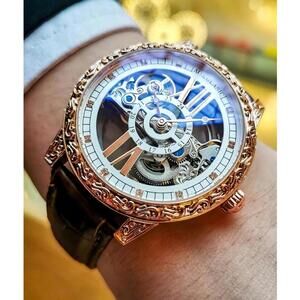 Men's Fashion Full Automatic Mechanical Watch, Fashion Luminous Watch for Party,
